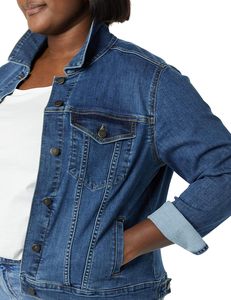 Chaqueta Vaquera Corta para Mujer de Lenova Industries, Estilo Vintage Azul con Cierre de Botones, Estilo Casual, Impermeable, Transpirable, de Secado Rápido y Holgada - Product Image 4