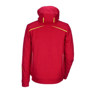 Venta al por mayor de fábrica para hombres, chaqueta Softshell de invierno con capucha, ropa de trabajo de algodón 100%, patrón de camisa, estilo, ropa de seguridad, Color personalizado - Product Image 6