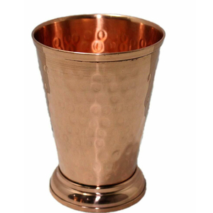 Verres à vin sans pied en cuivre pur, martelés à la main, en forme de baril, sans poignée, pour cocktails Moscow Mule, pour bar. - Product Image 3