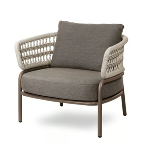 Garden and Living Room Furniture Sofa Chair Outdoor Sofa Set <b>Metal</b> <b>Bench</b> Seat Modern Rattan Aluminum Frame - Product Image 1