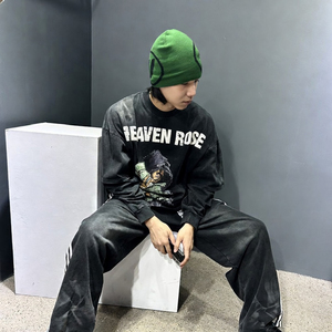 Sudadera con Capucha Extra Grande de Algodón Lavado para Hombre, Estilo Vintage, 100% Algodón, Suave y Transpirable, Sudadera Informal - Product Image 2