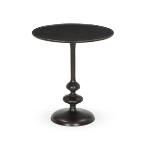 Solid Aluminum Pedestal Drink <b>Table</b> Black Antique Color for Modern Home and Living Room Decorations Furniture <b>End</b> <b>Table</b> - Product Image 2