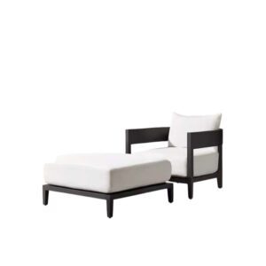 Ensemble de meubles de jardin en aluminium moderne Rano, salon de jardin extérieur, canapé, chaise, table pour villa, appartement, bord de piscine - Product Image 6