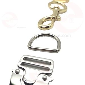 Ming Kee Metal 23.5-26mm 1 Inch Lead Free Nickel Free Zinc Alloy D Ring <b>Hook</b> Slide Buckle Animal Dog Collar Set OEKO-TEX - Product Image 4