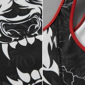Traje de Compresión Personalizado OEM, Suave y Duradero, para Lucha Libre, Mono sin Mangas para Grappling, Ropa Deportiva para Entrenamiento de MMA - Product Image 4
