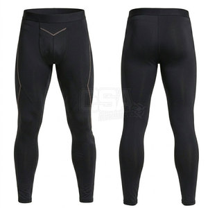 Leggings de compression pour hommes modernes, tissu hautement extensible, conçus pour l'entraînement et les performances sportives - Product Image 6