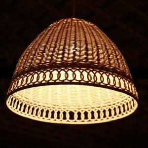 Factory Direct Price Boho <b>Rattan</b> Bamboo Hanging Lamp Eco Friendly Handmade Ceiling Light Custom Size Color Available - Product Image 4