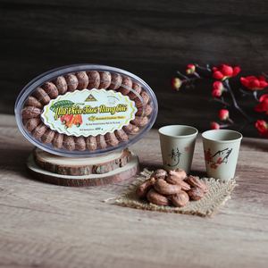 Dong Phu Brand Vietnam Unshelled Roasted Cashew Kernels Premium W180 Grade - 400g Oval Gift <b>Box</b> Ready to Eat Nutrition <b>Snack</b> - Product Image 4