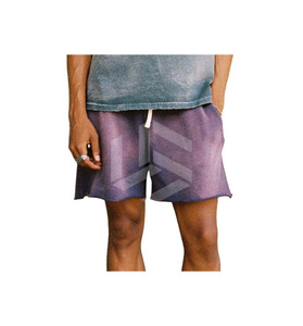Pantalones Cortos de Hombre de Color Sólido, Estilo Moderno, Lavado Ácido, Logotipo Frontal, Estilo Urbano, Secado Rápido, Precio Bajo al por Mayor, Material Duradero - Product Image 6