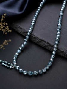 Cuentas de Diamante Azul Natural Premium en Forma de Lágrima Briolette, Facetadas, con Perforación Central, 4mm, 38cm, Hilo Suelto, Joyería al por Mayor - Product Image 3