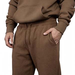 Conjunto Deportivo Unisex Marrón con Capucha Reversible, Estilo Holgado y Moderno, Cómodo y a la Moda, 100% - Product Image 4