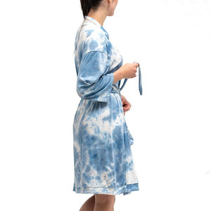 Conjunto de Pijama y Bata de Baño de Seda Satinada para Mujer, Sexy y Lujoso, Manga Larga, Transpirable, de Secado Rápido, Ropa de Dormir para Verano - Product Image 5