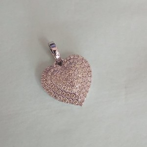 JEWELSPAARK Collier Pendentif Cœur Halo en Diamant Naturel 1,04 Cttw pour Femme, en Argent Sterling Plaqué Or, Sertissage à Griffes Tendance, pour Mariage - Product Image 1