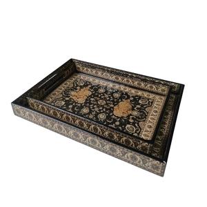 Luxury Hot Sale Decorative Wooden Serving Tray with Cut Handle Customized Color Custom Size for Home Restaurant Bar Hotel Use - Product Image 1