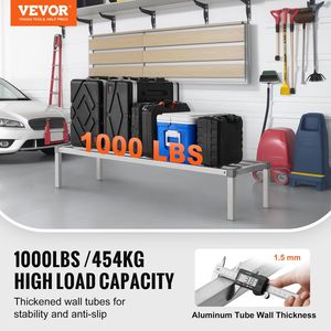 Scaffalatura Commerciale per Alimenti 60 X 20, Scaffale in Alluminio a 12 Ripiani, Capacità 1000 Libbre, Scaffalatura Completamente Saldata per Conservazione di Alimenti e Bevande - Product Image 2