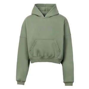 Women Hooded Tracksuit Set Solid Green Full Sleeve Casual Loose Fit 100% Cotton Sweatshirt Joggers <b>Pants</b> Autumn Wear - Product Image 3