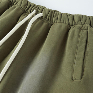Pantalones Cortos Deportivos para Hombre, Estilo Acid Wash, 100% Algodón, Unisex, con Efecto Desgastado - Product Image 6