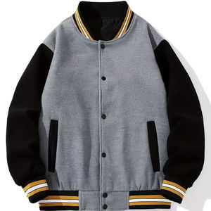 Wholesale Manufacturers Baseball <b>Men</b> Varsity <b>Jackets</b> Clothing Custom Baseball <b>Jacket</b> Windproof Low Price <b>Men's</b> Varsity <b>Jacket</b> - Product Image 3
