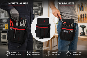 Heavy Duty Waist <b>Tool</b> <b>Bag</b> with Multiple Pockets Adjustable Strap for Window Tint PPF Auto Repair DIY Hand <b>Tools</b> Organizer Pouch! - Product Image 3