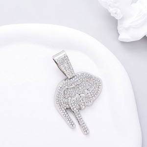 Collar de moda hip hop personalizado para hombre, cadena cubana de 13 mm, chapado en oro, con colgante de labios con incrustaciones de diamantes, estilo llamativo, para fiestas - Product Image 6