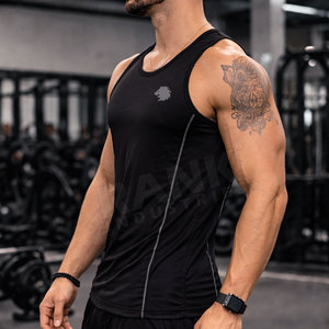 High Quality Men Gym Vest Quick Dry Breathable Sports Vest Bodybuilding Gym Wear Custom OEM Supplier - Product Image 4