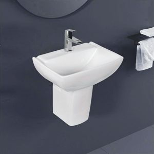 ชุดอ่างล้างหน้าแบบติดผนังทรงสี่เหลี่ยม ดีไซน์ทันสมัย ทำความสะอาดง่าย - Product Image 2