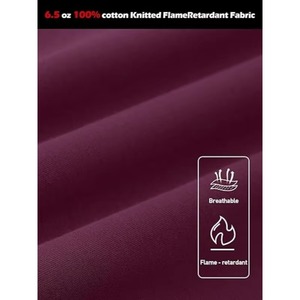Chemise Henley à manches longues pour homme, violette et respirante, avec poche poitrine, en coton, décontractée, pour l'été - Product Image 5