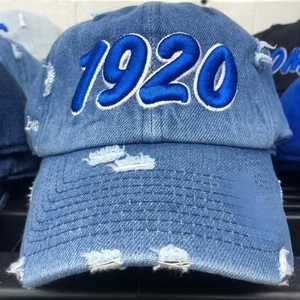 หมวกแก๊ป Zeta Phi Beta 1920 สีน้ำเงินอ่อน แต่งลายปัก ปักอักษรสมาคมนักศึกษาหญิง สายปรับได้ สไตล์ลำลอง สำหรับผู้หญิง - Product Image 1