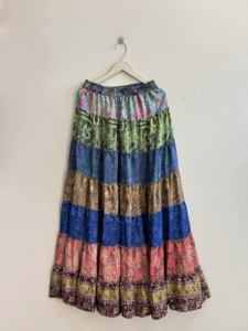 <b>Patchwork</b> Boho Gypsy Women <b>Skirt</b> Flare Maxi <b>Skirt</b> Dance <b>Skirt</b> Floor Length - Product Image 6