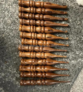 Juego de Agujas de Ganchillo de Bambú Natural para Tejer, Hacer Hilos y Manualidades, Mango Ergonómico, Acabado Liso y Pulido - Product Image 5