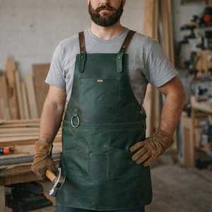 Tablier de soudeur pour atelier de forgerie, équipement de protection, approvisionnement en gros, tablier en cuir personnalisé LPN-0228 - Product Image 2