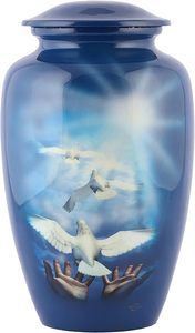 Urna Funeraria de Aluminio de Alta Calidad, Ligera y Resistente, Protege las Cenizas Humanas de Forma Segura a Largo Plazo, Negra, 200 Pulgadas Cúbicas, Americana - Product Image 5