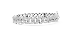 Pulseras de Lujo con Dijes de Plata 925 Chapadas en Oro de Diseñador al por Mayor con Moissanita Distintiva - Product Image 3