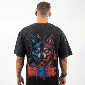 <b>Y2K</b> Acid Wash Streetwear Oversized T-<b>Shirts</b> Custom Print Logo Loose Fit Drop Shoulder Tee Short Sleeves Stylish Graphic T-<b>Shirt</b> - Product Image 1