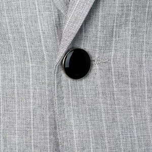 Blazer décontracté gris uni de haute qualité pour hommes, style rétro, simple boutonnage, coupe ample, pour la vente en gros - Product Image 5