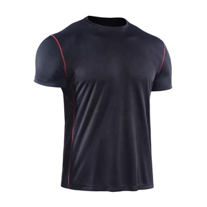 T-shirts pour hommes en polyester/coton, col rond, manches courtes, coupe classique, décontracté chic, anti-rétrécissement, vente en gros directe usine - Product Image 6