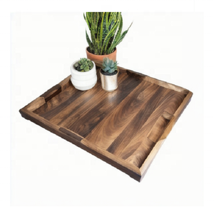 Bandeja de Servicio de Madera de Acacia Hecha a Mano, Ecológica, Duradera, de Grado Comercial, Certificada por EPCH, para Uso en Hoteles y Restaurantes - Product Image 5