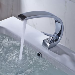 Rubinetto Moderno Monocomando Cromato per Bagno, Miscelatore Monoforo per Lavabo - Product Image 4