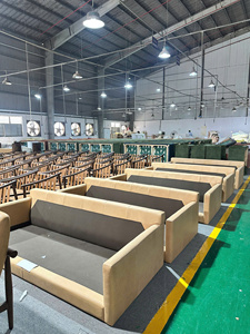 Elegante Sofá de Cuero Vacuno Genuino de Estilo Moderno de Mediados de Siglo, Sofá de Cuero Marrón de 3 Plazas con Estructura de Madera, Muebles para Sala de Estar - Product Image 3