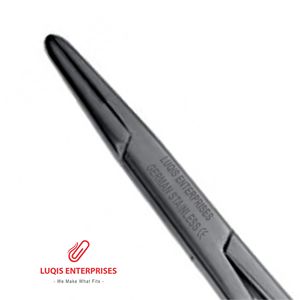 ที่จับเข็ม Neivert ทำจากทังสเตนคาร์ไบด์ ปากหยัก พร้อมวงแหวนโค้งงอ เครื่องมือผ่าตัด - Product Image 2