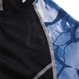 เสื้อแรชการ์ดแขนยาวสำหรับผู้ชายเสื้อแรชแบบเรียบง่ายออกแบบตามต้องการ - Product Image 5