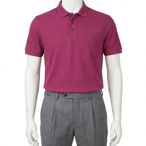 เสื้อโปโลปักโลโก้ผ้าปิเก้ 100% คอตตอน แขนสั้น ผู้ชาย กระดุม 3 เม็ด สวมใส่สบายๆ แบบลำลอง ทรงปกติ - Product Image 4