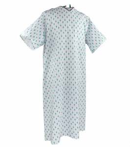 Robe de patient de qualité supérieure pour usage hospitalier, douce, durable, grande taille, en coton, pour femmes, fabrication indienne, prix de gros, détection des aiguilles - Product Image 2