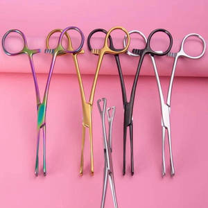 Pinces à éponges chirurgicales en acier inoxydable de qualité médicale, réutilisables, pour pansements, usage hospitalier, salle d'opération - Product Image 2