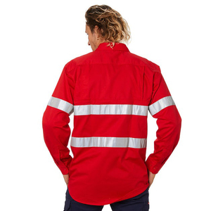 Custom Logo 7oz Soft <b>Flame</b> Resistant Work <b>Shirts</b> Long Sleeve Industrial Work Uniform for Fire Protection Customizable Logo FR - Product Image 6
