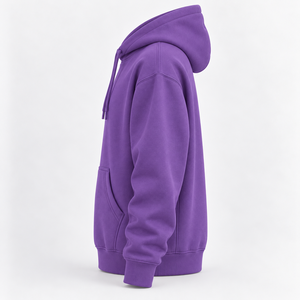 Sweat-shirt unisexe en molleton de coton avec logo personnalisé imprimé au crochet, poche kangourou, vente en gros OEM Streetwear - Product Image 5