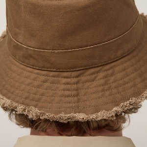 Sombrero de Lona Marrón Personalizado para Hombre, Color Sólido, Borde Deshilachado, Estilo Casual para Primavera/Verano, 56-58CM de Circunferencia de Cabeza, Sombrero de Mezclilla - Product Image 4