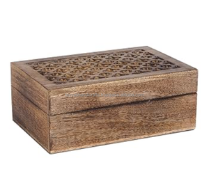 Custom Design Laser Engraving logo <b>Wooden</b> Storage Luxury Box Wood Box Large Decorative <b>Wooden</b> Storage Box - Product Image 1