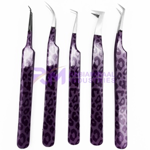 Pince à épiler pour cils RMI Black Plasma Tip / Silver Tip et à pointe colorée recouverte de papier, en acier inoxydable, pointe de précision - Product Image 5