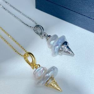 Nouveau collier en perles de style transfrontalier, pendentif de style niche sur chaîne de clavicule, pendentifs et breloques à la mode, Europe Amérique - Product Image 1